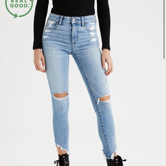 American Eagle hi rise jegging cropped jeans - Picture 4 of 4